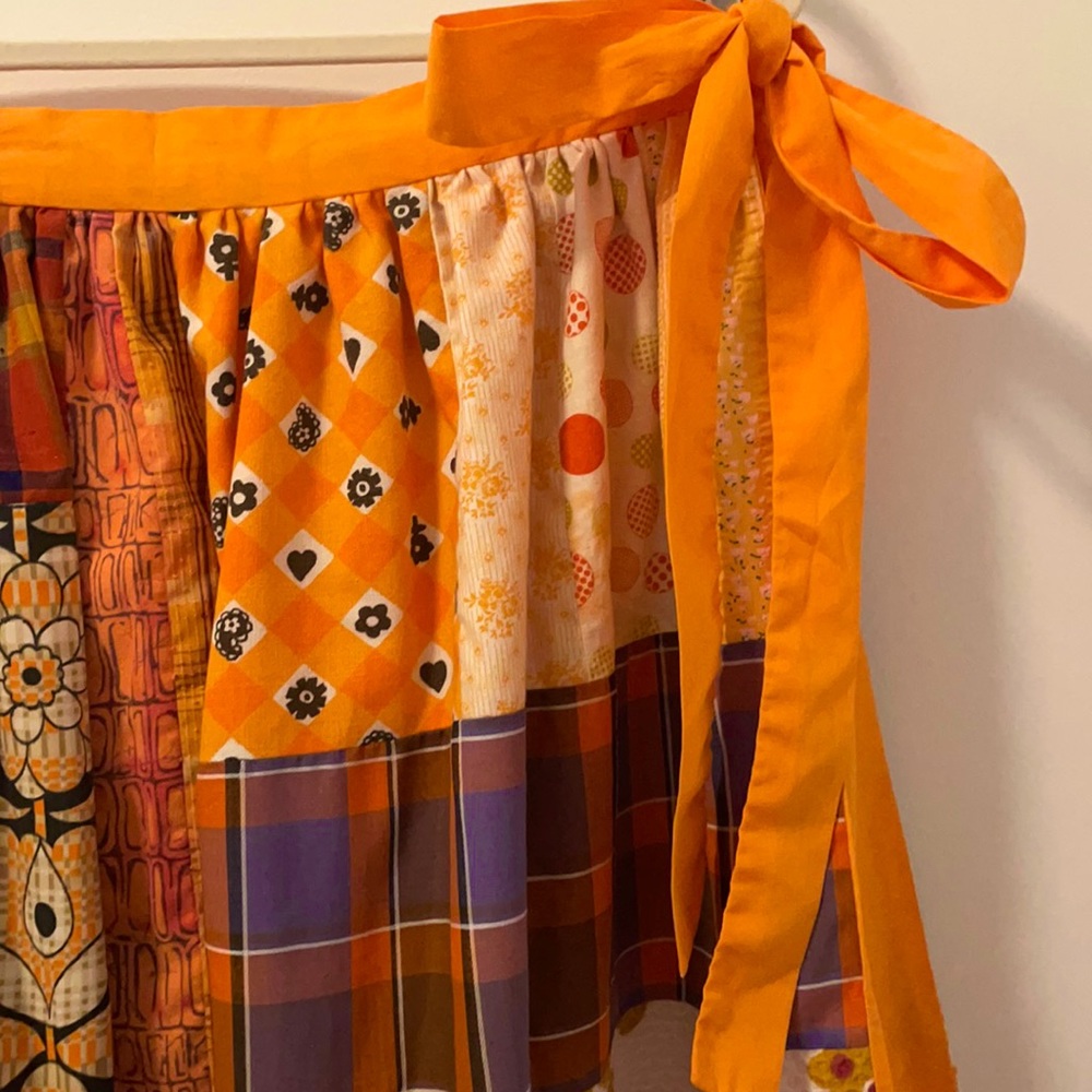 Handmade 1960’s Quilted Reversible Wrap Skirt